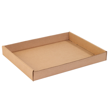 15 x 12 x 1 <span class='fraction'>3/4</span>" Kraft Corrugated Trays