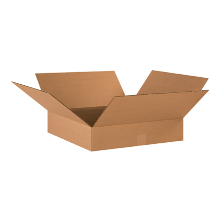 17 x 17 x 4" Flat Corrugated Boxes