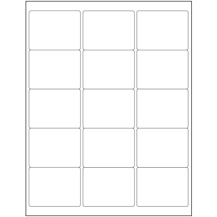 2 <span class='fraction'>5/8</span> x 2" White Rectangle Laser Labels