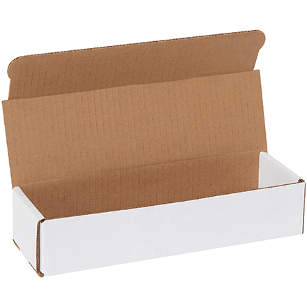 10 x 3 x 2" White Corrugated Mailers