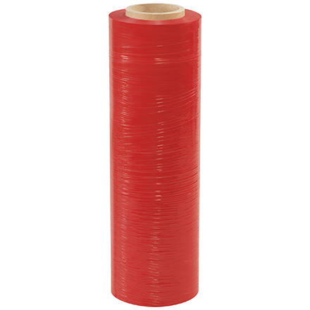 18'' x 59 Gauge x 1500' Red Color-Tinted Hand Stretch Film